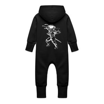 Astro Ninja - Grenouillère à capuche bio en molleton Bébé - vanille - Dos