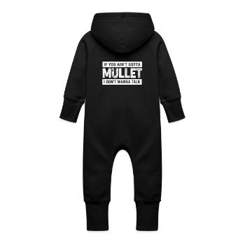 coupe de cheveux mulet - Grenouillère à capuche bio en molleton Bébé - vanille - Dos