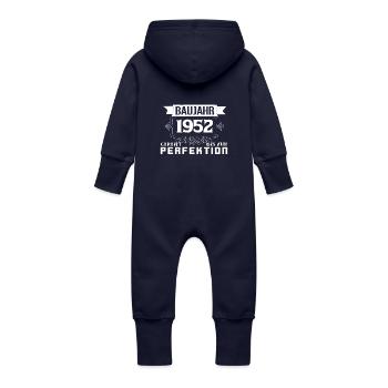Baujahr 1952 - Baby Bio Sweat Overall mit Kapuze - Navy - Hinten
