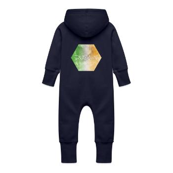 Dublin - Baby Bio Sweat Overall mit Kapuze - Navy - Hinten