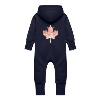 Maple Leaf Canada - Canada - Grenouillère à capuche bio en molleton Bébé - marine - Dos