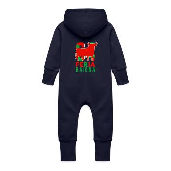 64 Taureau Bayonne - Grenouillère à capuche bio en molleton Bébé - marine - Dos