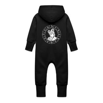 Signe du zodiaque Bélier - Grenouillère à capuche bio en molleton Bébé - vanille - Dos