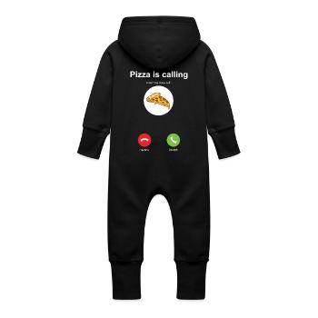 Je dois partir. - Grenouillère à capuche bio en molleton Bébé - vanille - Dos