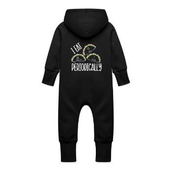 Tableau périodique - Grenouillère à capuche bio en molleton Bébé - vanille - Dos