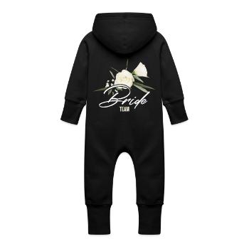 Équipe Bride - Grenouillère à capuche bio en molleton Bébé - vanille - Dos