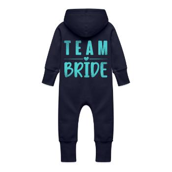 Équipe Bride - Grenouillère à capuche bio en molleton Bébé - marine - Dos