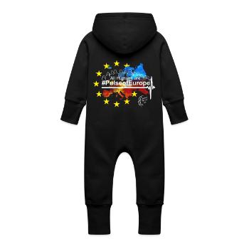 Pulse of Europe - Baby Bio Sweat Overall mit Kapuze - Vanille-Milchshake - Hinten