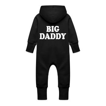 Big daddy - Grenouillère à capuche bio en molleton Bébé - vanille - Dos
