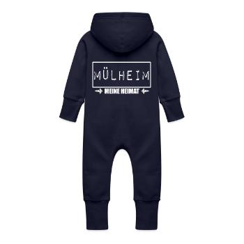 MÜLHEIM MEINE HEIMAT - Baby Bio Sweat Overall mit Kapuze - Navy - Hinten