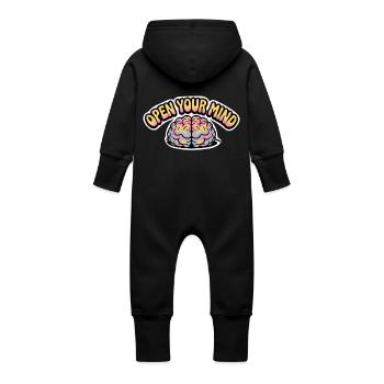 ÖFFNEN SIE IHREN GEIST - Baby Bio Sweat Overall mit Kapuze - Vanille-Milchshake - Hinten