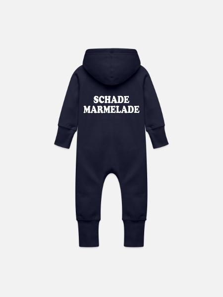 Schade Marmelade - Baby Bio Sweat Overall mit Kapuze - Navy