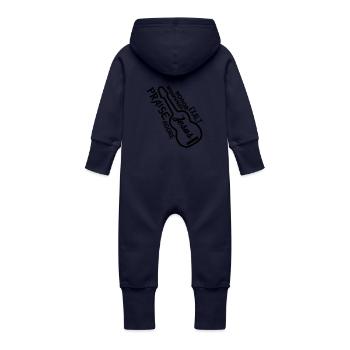 Lob - Ruhm - Baby Bio Sweat Overall mit Kapuze - Navy - Hinten