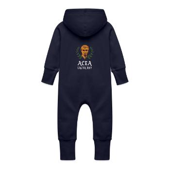 Cesar ALEA IACTA EST - Baby Bio Sweat Overall mit Kapuze - Navy - Hinten