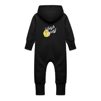 fraîchement pressé - Grenouillère à capuche bio en molleton Bébé - vanille - Dos