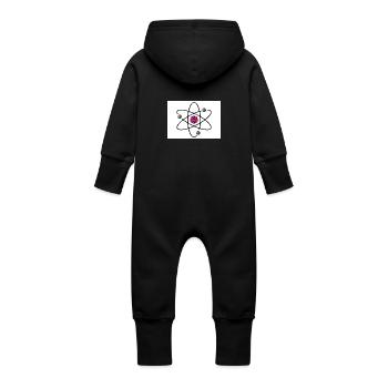 Physikteilchen aus The big bang Theory Geschenkide - Baby Bio Sweat Overall mit Kapuze - Vanille-Milchshake - Hinten