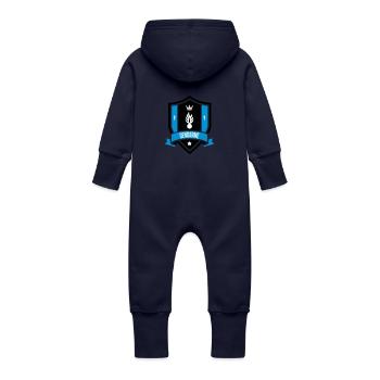 Gendarme / Gendarmerie - Grenouillère à capuche bio en molleton Bébé - marine - Dos