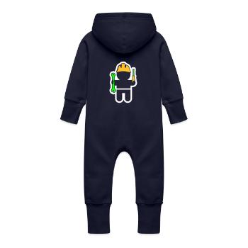 Menschen & Berufe: der Mechaniker - Baby Organic Sweat Overalls With Hood - navy - Back