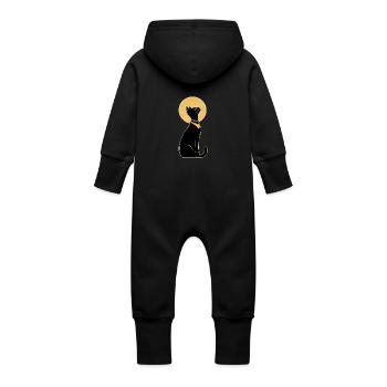 Chat égyptien - Grenouillère à capuche bio en molleton Bébé - vanille - Dos
