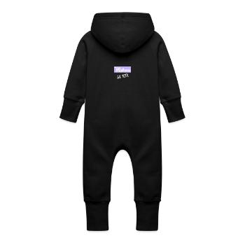 Geliebte - Baby Bio Sweat Overall mit Kapuze - Vanille-Milchshake - Hinten