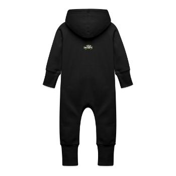 Electric Car Zero Emissions Electric Electric Car - Baby Organic Sweat Overalls With Hood - vanilla - Back