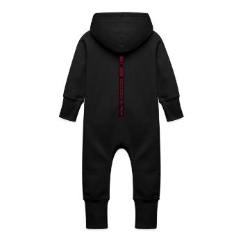flûte à bec - Grenouillère à capuche bio en molleton Bébé - vanille - Dos
