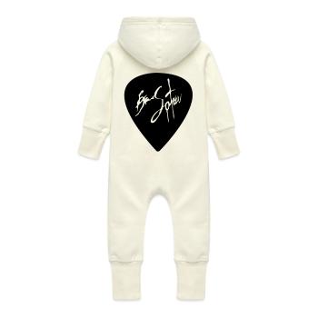 plekrum - Baby Organic Sweat Overalls With Hood - vanilla - Back