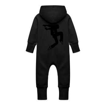 break dance luxe - Grenouillère à capuche bio en molleton Bébé - vanille - Dos