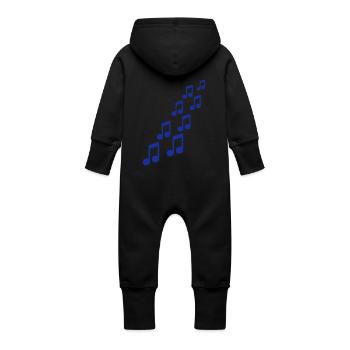 Notes - Grenouillère à capuche bio en molleton Bébé - vanille - Dos