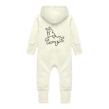 romeo and juliet death scene (Häschen / rabbits,1c - Baby Organic Sweat Overalls With Hood - vanilla - Back
