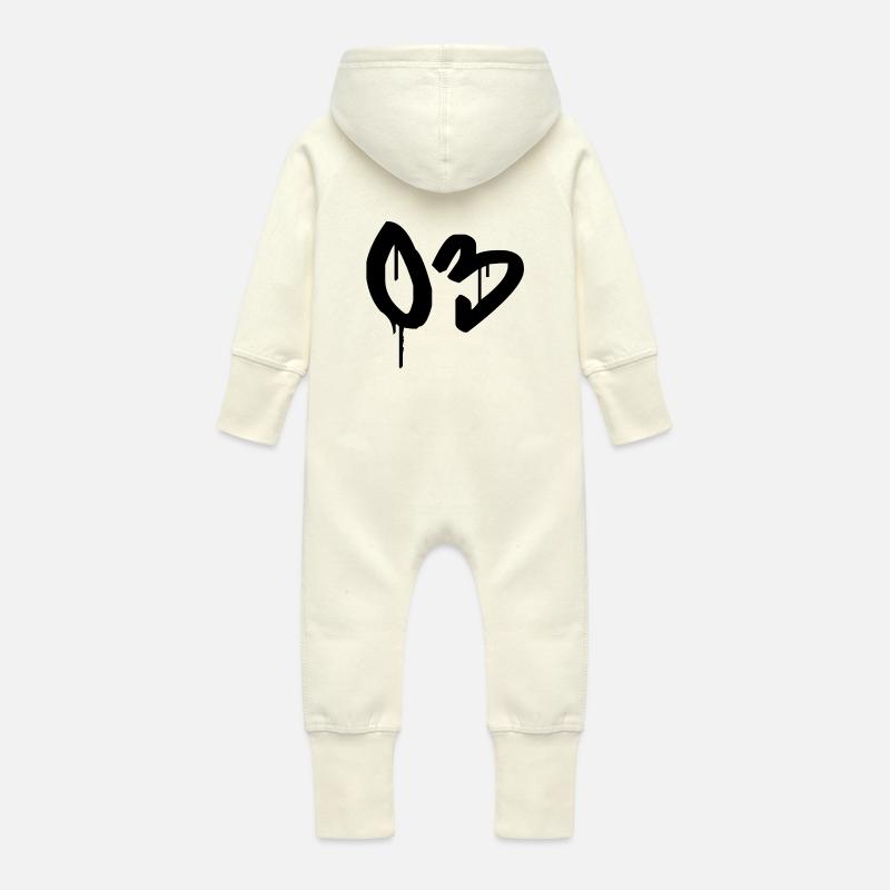 Tag : 03 - Baby Bio Sweat Overall mit Kapuze - Vanille-Milchshake