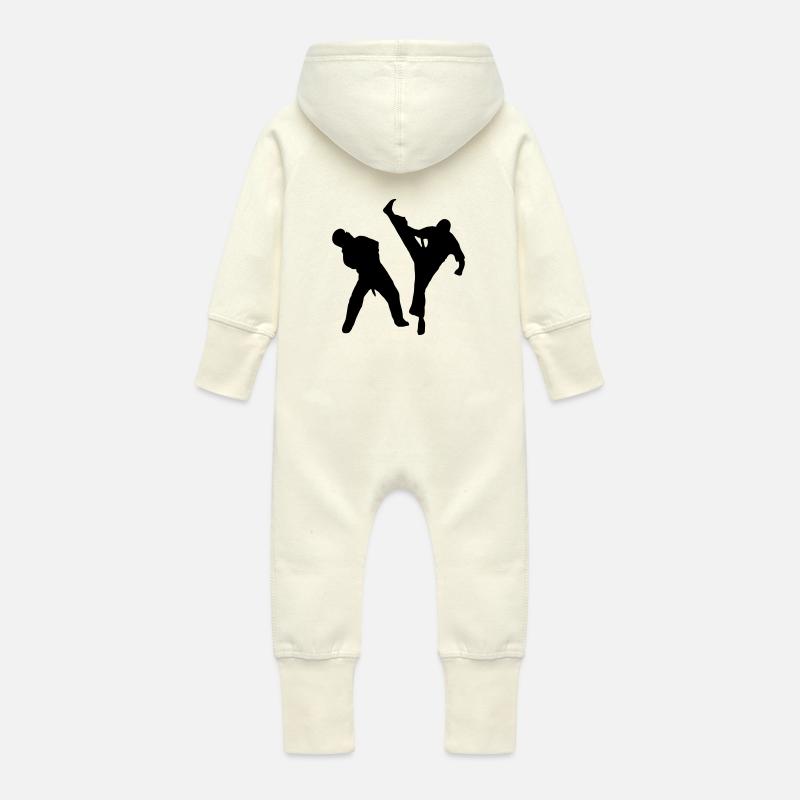 Axe Kick - Baby Bio Sweat Overall mit Kapuze - Vanille-Milchshake