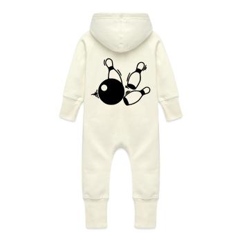 kegel team - Baby Bio Sweat Overall mit Kapuze - Vanille-Milchshake - Hinten