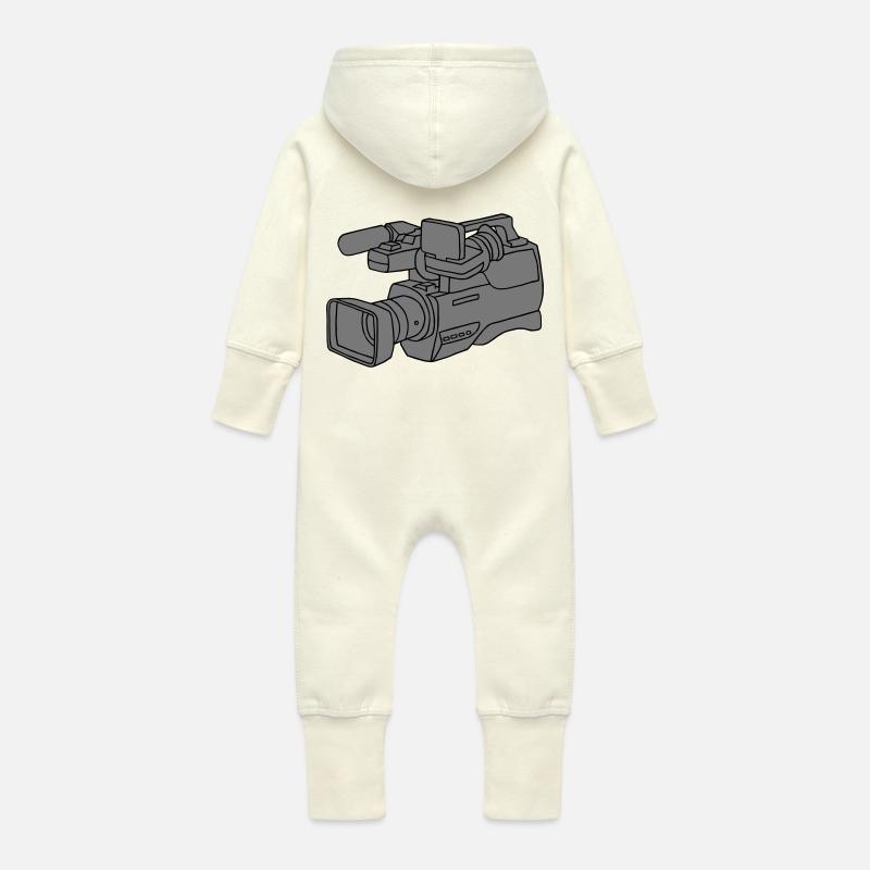 Videokamera 2 - Baby Bio Sweat Overall mit Kapuze - Vanille-Milchshake
