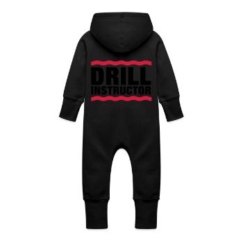drill_instructor__f2 - Baby Bio Sweat Overall mit Kapuze - Vanille-Milchshake - Hinten