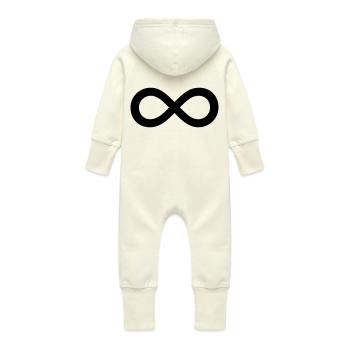 infiniment - Grenouillère à capuche bio en molleton Bébé - vanille - Dos