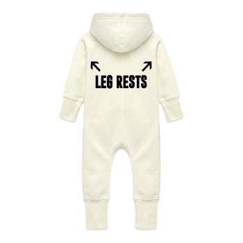 repose-jambes - Grenouillère à capuche bio en molleton Bébé - vanille - Dos