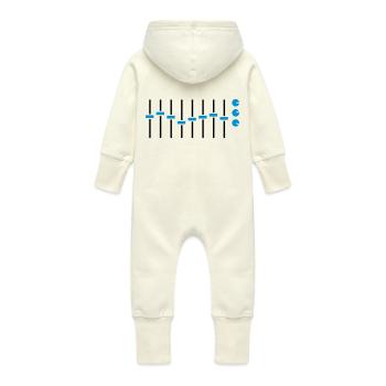 Mixing panel - Baby Bio Sweat Overall mit Kapuze - Vanille-Milchshake - Hinten