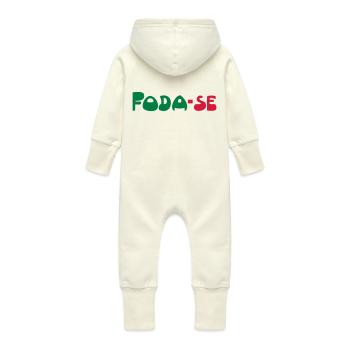 fodase - Grenouillère à capuche bio en molleton Bébé - vanille - Dos