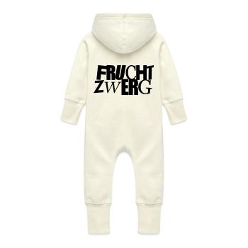 Fruchtzwerg - Baby Bio Sweat Overall mit Kapuze - Vanille-Milchshake - Hinten
