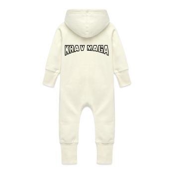 krav maga bogen - Baby Bio Sweat Overall mit Kapuze - Vanille-Milchshake - Hinten