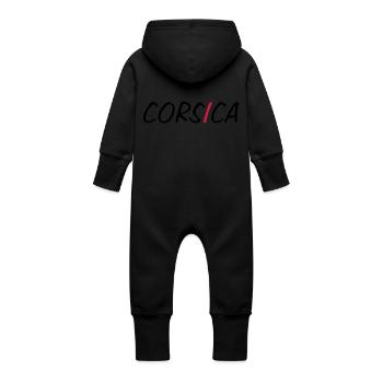 Corsica ! - Baby Bio Sweat Overall mit Kapuze - Vanille-Milchshake - Hinten