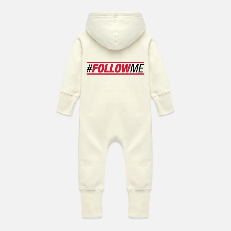 follow_me_au2 - Baby Bio Sweat Overall mit Kapuze - Vanille-Milchshake