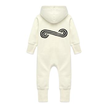 ornement, arc - Graphique vectoriel - Grenouillère à capuche bio en molleton Bébé - vanille - Dos