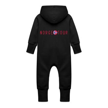 Norwegen Tour - Baby Bio Sweat Overall mit Kapuze - Vanille-Milchshake - Hinten