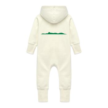 profil île de Moorea ISLAND - Baby Organic Sweat Overalls With Hood - vanilla - Back