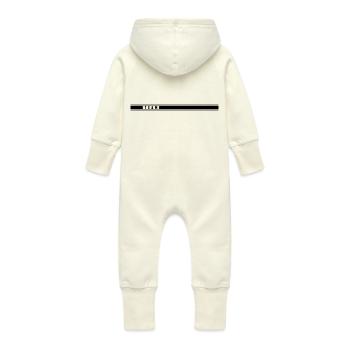 Team - Grenouillère à capuche bio en molleton Bébé - vanille - Dos
