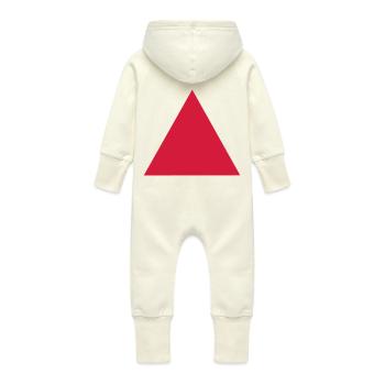 hier_ist_vorne - Baby Bio Sweat Overall mit Kapuze - Vanille-Milchshake - Hinten