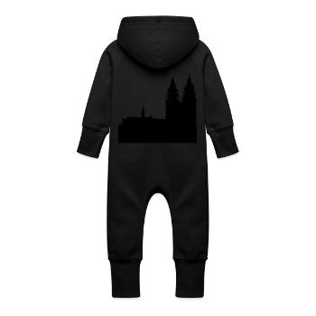 Magdeburger Dom - Baby Bio Sweat Overall mit Kapuze - Vanille-Milchshake - Hinten