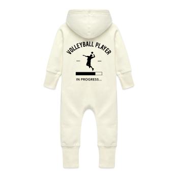 Volleyball Player - Baby Bio Sweat Overall mit Kapuze - Vanille-Milchshake - Hinten